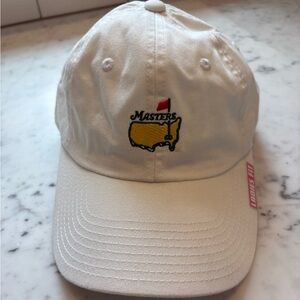 White Masters Golf Hat- small fit